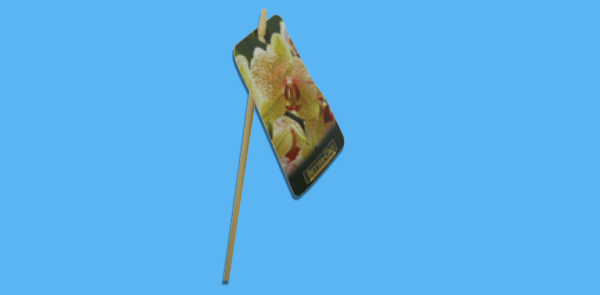 Bamboo Straight Plant Tag Holder 1