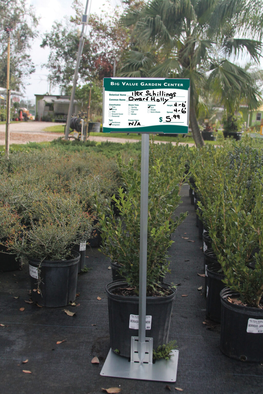 Galvanized Sign Holders Specialty Tag